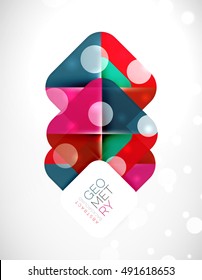 Fondo abstracto cuadrado moderno, pancarta de color vectorial