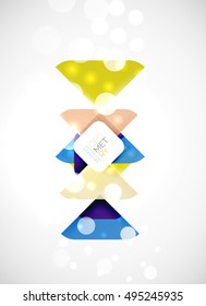 Modern square abstract background, vector color banner
