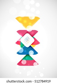 Modern square abstract background, vector color banner