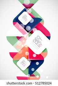 Modern square abstract background, vector color banner