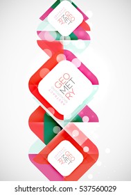 Modern square abstract background, vector color banner