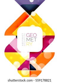 Modern square abstract background, vector color banner