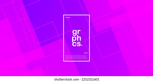 Modern square background abstract. Gradient pink to purple. You can use this background for your content like as video, qoute, promotion, blogging, social media, website etc. Eps10 vector