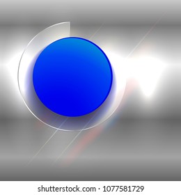 The modern square Background with blue round banner