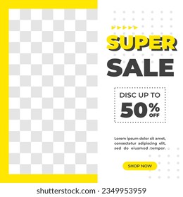 Modern square background template, Perfect for social media post , background and web internet ads.