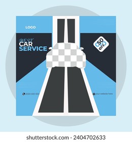  diseño de plantillas de banner cuadrado moderno para promoción de alquiler de coches