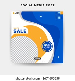 Modern square blog posts Editable simple info banner, trendy book cover idea. Promotional for social media post and web. Unique Editable modern Social Media banner Template.



