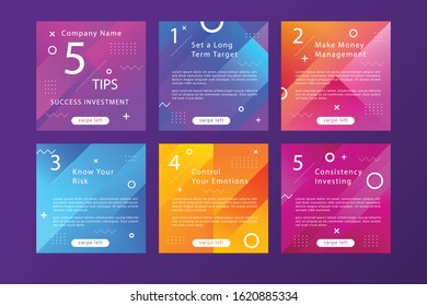 Modern square brochure cover design