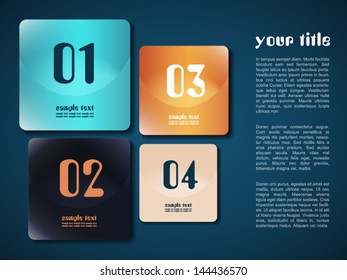 Modern square design template