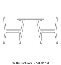 Moderna mesa de comedor cuadrada con cuatro sillas de comedor, con geometría limpia, proporciones equilibradas y diseño minimalista para interiores de comedor contemporáneos funcionales.