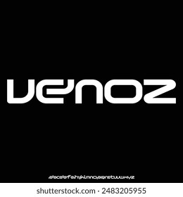 modern square futuristic modern geometric font