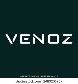 modern square futuristic modern geometric font