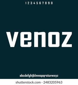 modern square futuristic modern geometric font