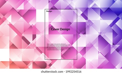 Modern square geometric background with clean repeating patterns, perfect for digital designs, textile prints, and corporate branding materials. Fully editable vector in EPS 10 format