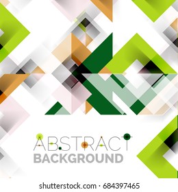 Modern square geometric pattern design on white. Business or technology presentation design template, brochure or flyer pattern, or geometric web banner