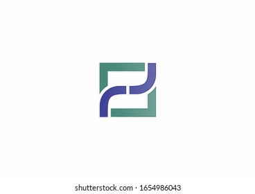 Modern Square icon design logo element