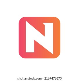 Modern Square N Logo Letter Design Stock Vector (Royalty Free ...