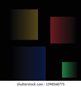 Modern square on isolated background 