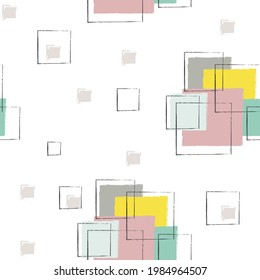 Modern Square Seamless Pattern Collection Textile Wallpaper Envoltura de regalo