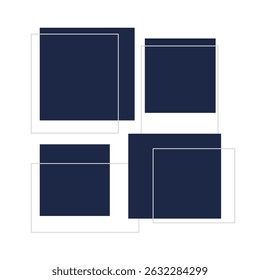 Modern Square Shape geometric line