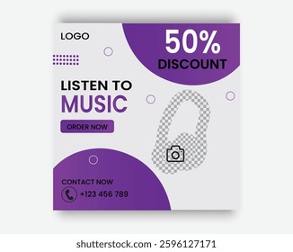 Modern Square size template social media post. Colorful template. Creative business marketing add.