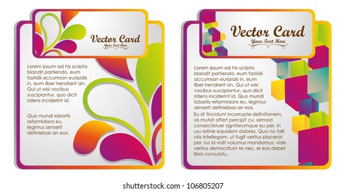 Modern square text isolated on white background, vector illustration