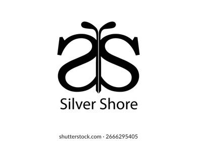 Vector moderno del logotipo de la letra de los SS con la tipografía limpia y atrevida, perfecta para la marca corporativa, de la moda, y creativa. Ideal para uso de identidad profesional, marketing y Mercancía.