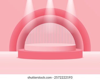 Modern Stage podium design for product preview