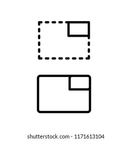 modern stamp icon