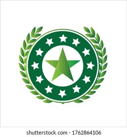 Modern star element logo design