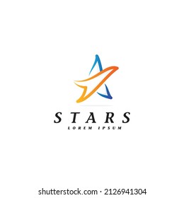 diseño de logotipo de estrella moderna, logotipo de estrella conceptual simple, icono de plantilla vectorial moderna