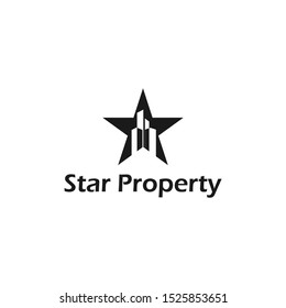 modern star property logo template