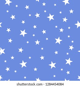 Modern star seamless color pattern. Vector design illustration .