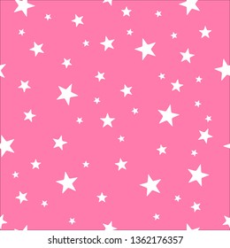 Modern star seamless color pattern. Vector design illustration .