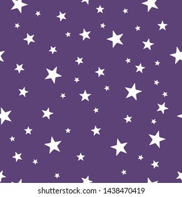 Modern star seamless color pattern. Vector design illustration