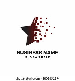 Modern Star Technology logo designs concept, Tech iconic logo template vector