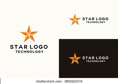 Modern Star Technology Logo template For Company and business