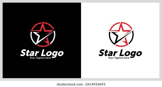 Modern star vector logo template design. Symbol star design concept