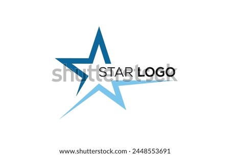 Modern star vector logo template design. Symbol star design concept