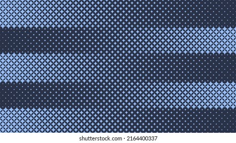 Modern Stars Halftone Geometric Pattern Vector Parallel Straight Lines Navy Blue Abstract Background. Checkered Faded Particles Striped Compound Subtle Texture. Half Tone Contrast Graphic Wallpaper