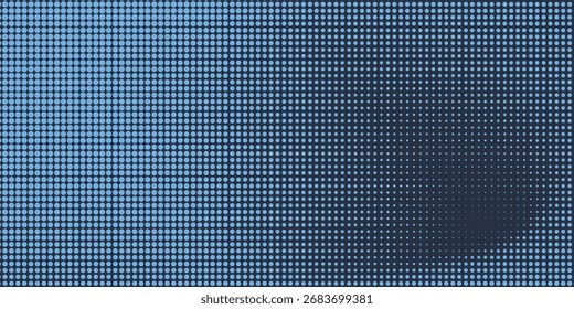 Estrellas Modernas Patrón Geométrico De Medio Tono Vector Suave Borde Redondeado Azul Marino Fondo Abstractas. 