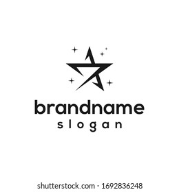 vector de diseño del logotipo de las estrellas modernas