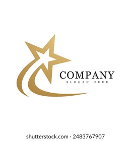 Modern Stars logo design vector concept
