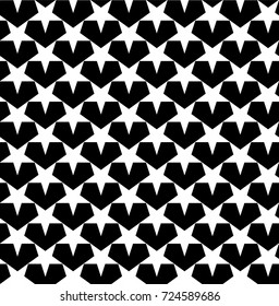 Modern Stars Seamless Pattern 