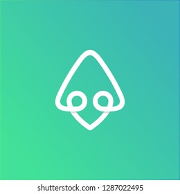 Modern start up rocket logo template - line art design