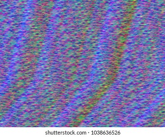 Modern static glitch background. Random digital signal error. Broadcast fault. Distorted computer screen. Abstract contemporary illustration made of colorful pixel mosaic. Element of design.