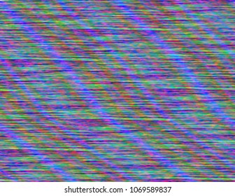 Modern static glitch background. Random digital signal error. Broadcast fault. Distorted computer screen. Abstract contemporary illustration made of colorful pixel mosaic. Element of design.