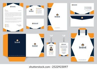 Modern stationery design professional style