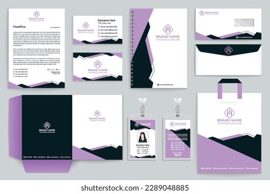 Modern stationery design template design