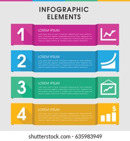 Modern statistic infographic template. infographic design with statistic icons includes graph, chart. can be used for presentation, diagram, annual report, web design.
